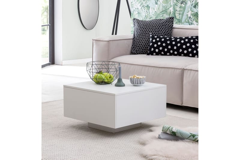 Golnick Soffbord 60 cm med Förvaring - Vit - Möbler - Bord & matgrupper - Soffbord