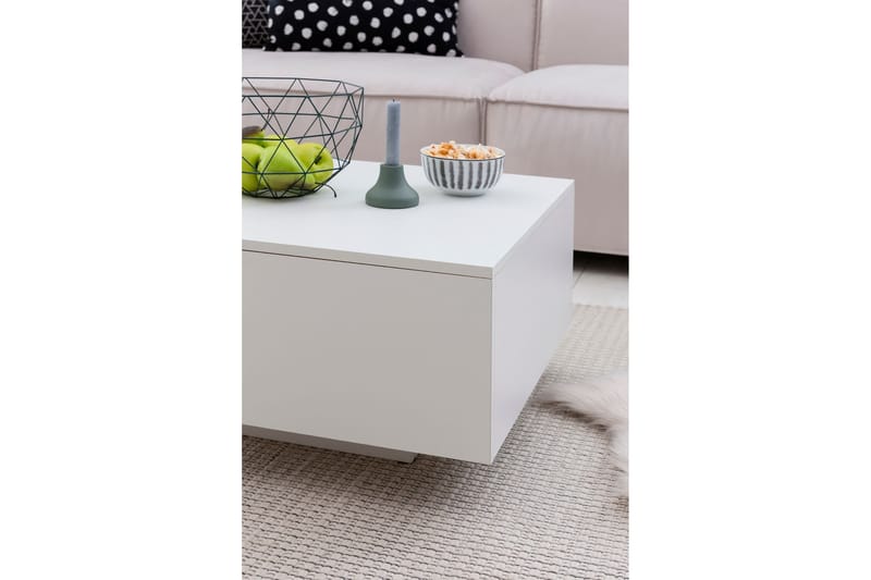 Golnick Soffbord 60 cm med Förvaring - Vit - Möbler - Bord & matgrupper - Soffbord