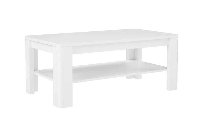 Gowhole Soffbord 110 cm med Förvaring Hylla - Vit - Möbler - Bord & matgrupper - Soffbord