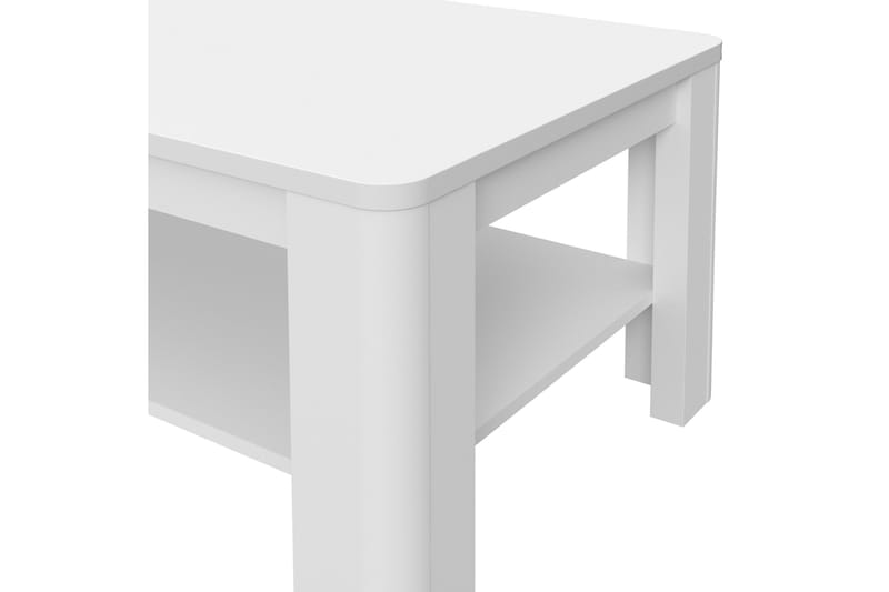 Gowhole Soffbord 110 cm med Förvaring Hylla - Vit - Möbler - Bord & matgrupper - Soffbord