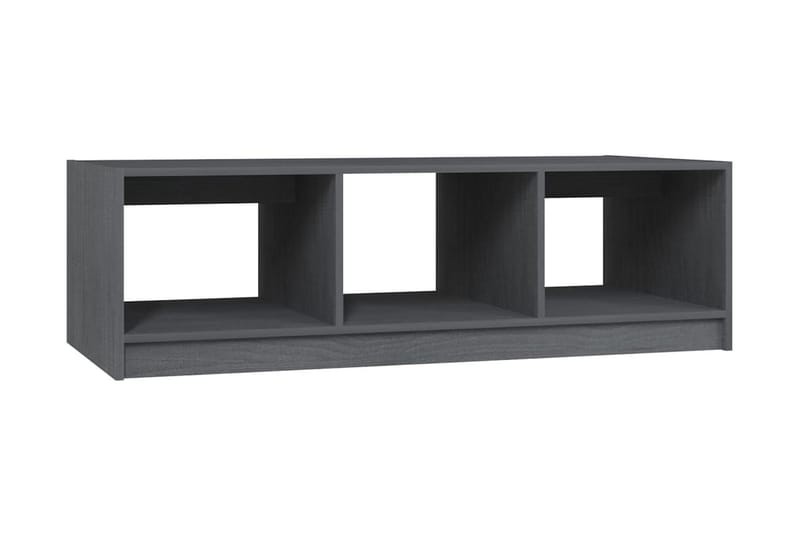 Soffbord grå 110x50x34 cm massiv furu - Grå - Möbler - Bord & matgrupper - Soffbord