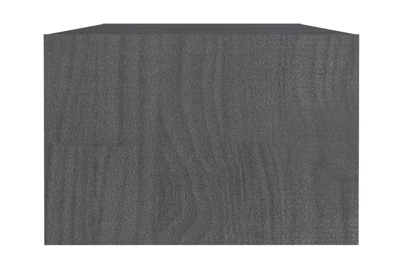 Soffbord grå 110x50x34 cm massiv furu - Grå - Möbler - Bord & matgrupper - Soffbord