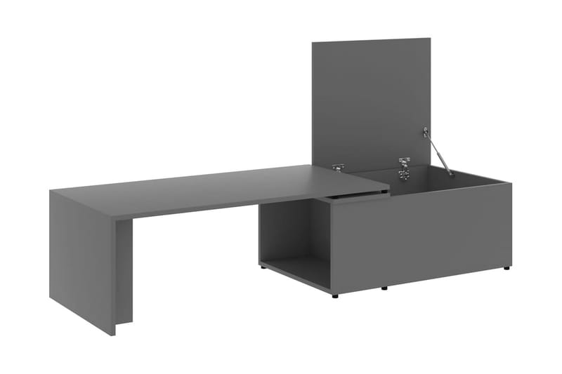 Soffbord grå 150x50x35 cm spånskiva - Grå - Soffbord