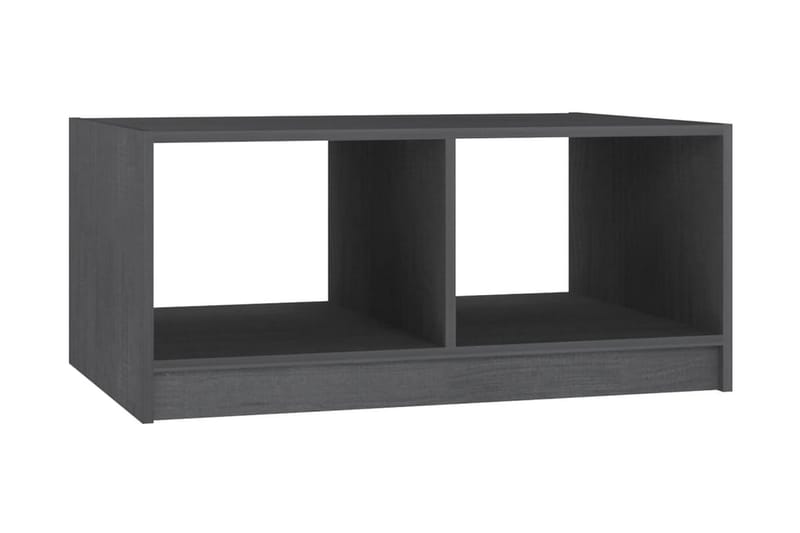 Soffbord grå 75x50x33,5 cm massiv furu - Grå - Möbler - Bord & matgrupper - Soffbord