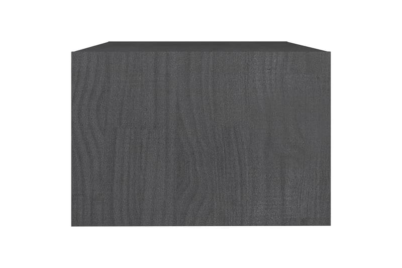 Soffbord grå 75x50x33,5 cm massiv furu - Grå - Möbler - Bord & matgrupper - Soffbord