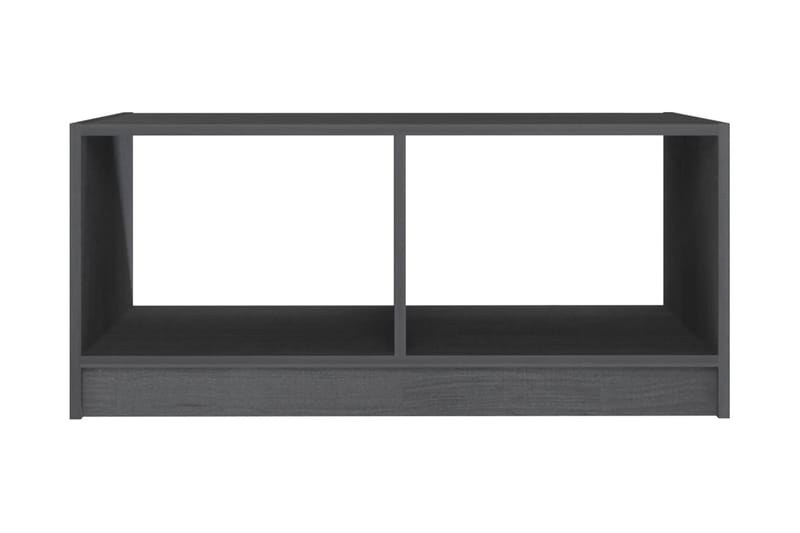 Soffbord grå 75x50x33,5 cm massiv furu - Grå - Soffbord