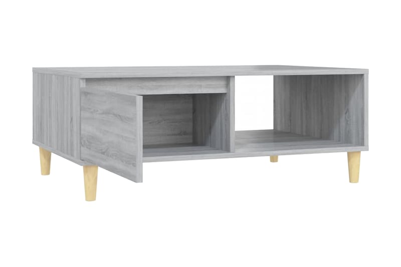 Soffbord grå sonoma 90x60x35 cm spånskiva - Grå - Soffbord