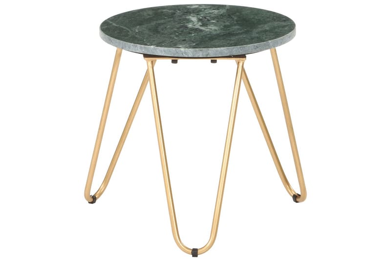 Soffbord grön 40x40x40 cm äkta sten med marmorstruktur - Grön - Soffbord