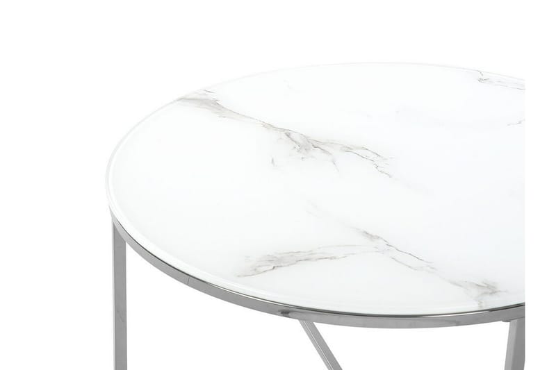 Gruenewald Soffbord Marmoreffekt - Vit - Möbler - Bord & matgrupper - Soffbord