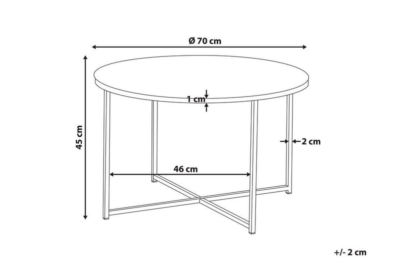 Gruenewald Soffbord Marmoreffekt - Vit - Möbler - Bord & matgrupper - Soffbord