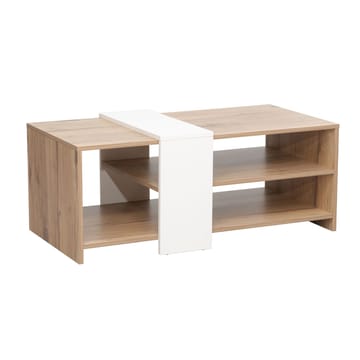 Soffbord Hannes 100x53x41,5 cm - Ljust rustikt trä / vit - Möbler - Bord & matgrupper - Soffbord