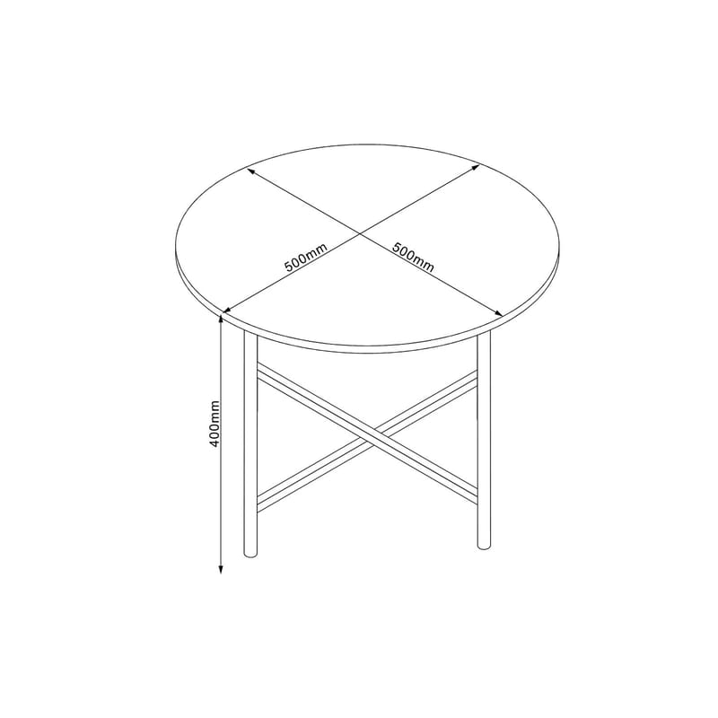 Soffbord Hannes 50x50x40 cm - Rustik melamin - Möbler - Bord & matgrupper - Soffbord