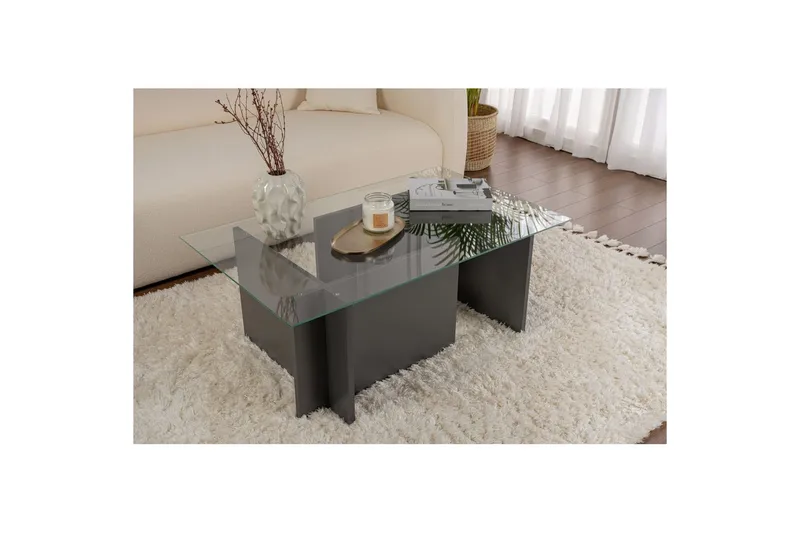 Soffbord Haruto Antracit - Antracit - Möbler - Bord & matgrupper - Soffbord