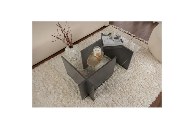 Soffbord Haruto Antracit - Antracit - Möbler - Bord & matgrupper - Soffbord