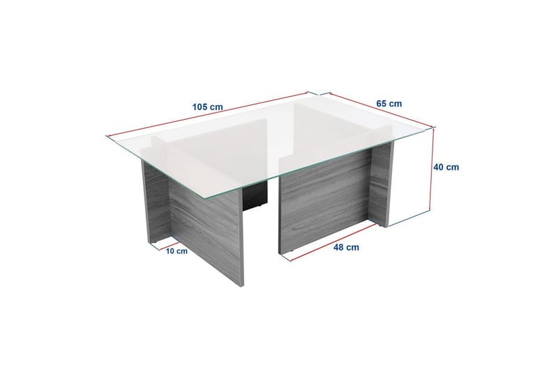 Soffbord Haruto Antracit - Antracit - Möbler - Bord & matgrupper - Soffbord