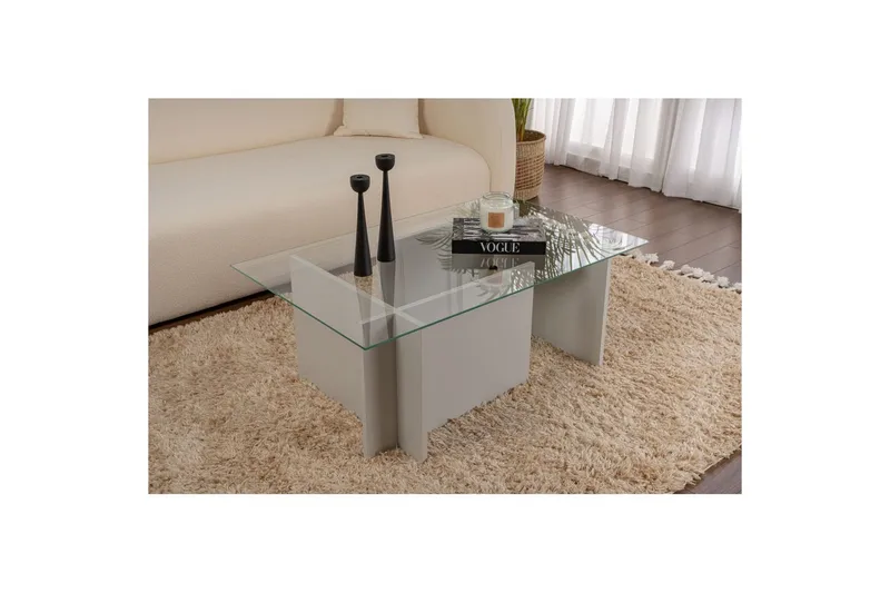 Soffbord Haruto Grå - Grå - Möbler - Bord & matgrupper - Soffbord