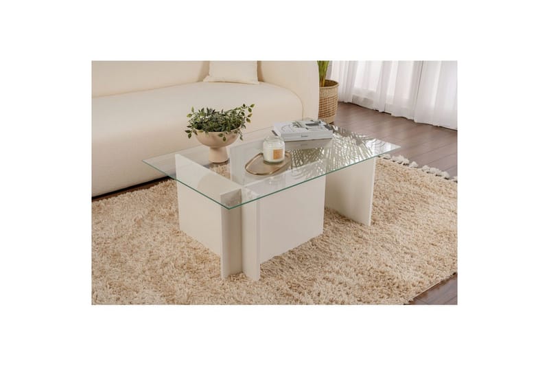 Soffbord Haruto Trä Vit - Trä Vit - Möbler - Bord & matgrupper - Soffbord