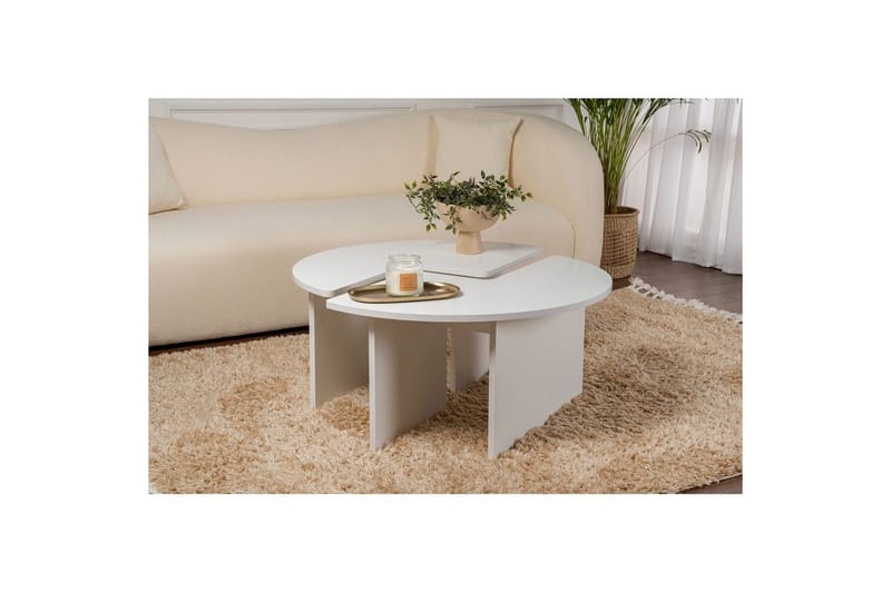 Soffbord Haruya Naturlig Vit - Naturlig Vit - Möbler - Bord & matgrupper - Soffbord
