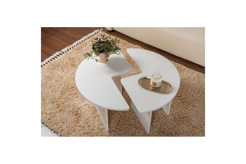 Soffbord Haruya Naturlig Vit - Naturlig Vit - Möbler - Bord & matgrupper - Soffbord