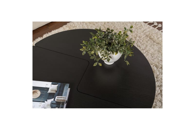 Soffbord Haruya Trä Svart - Trä Svart - Möbler - Bord & matgrupper - Soffbord