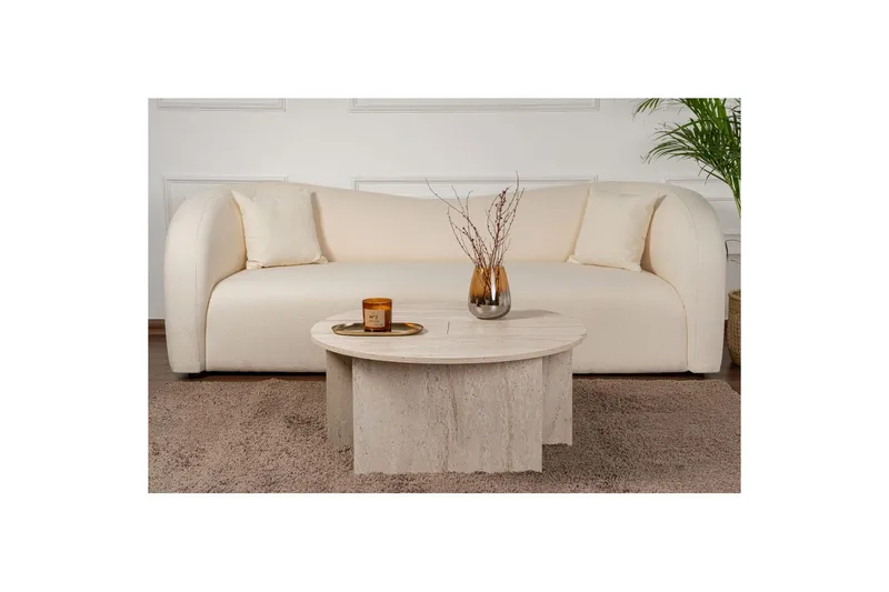 Soffbord Haruya Travertin - Travertin - Möbler - Bord & matgrupper - Soffbord