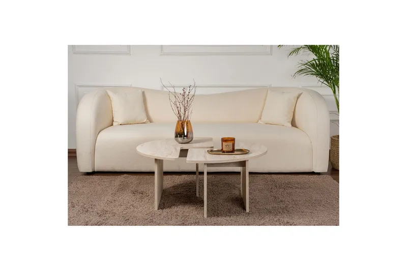 Soffbord Haruya Travertin - Travertin - Möbler - Bord & matgrupper - Soffbord