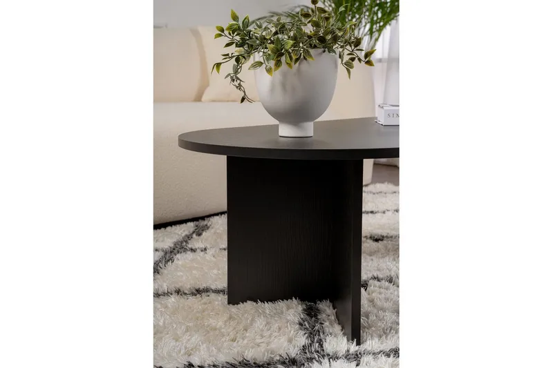 Soffbord Hasina Trä Svart - Trä Svart - Möbler - Bord & matgrupper - Soffbord