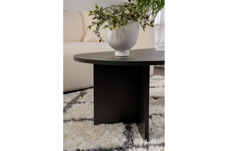 Soffbord Hasina Trä Svart - Trä Svart - Möbler - Bord & matgrupper - Soffbord