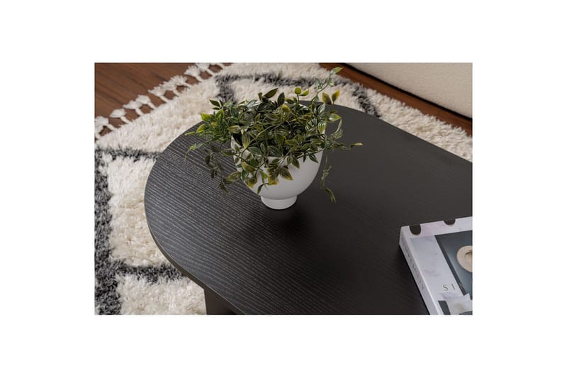 Soffbord Hasina Trä Svart - Trä Svart - Möbler - Bord & matgrupper - Soffbord