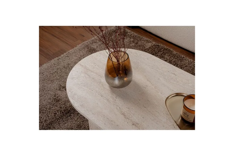 Soffbord Hasina Travertin - Travertin - Möbler - Bord & matgrupper - Soffbord