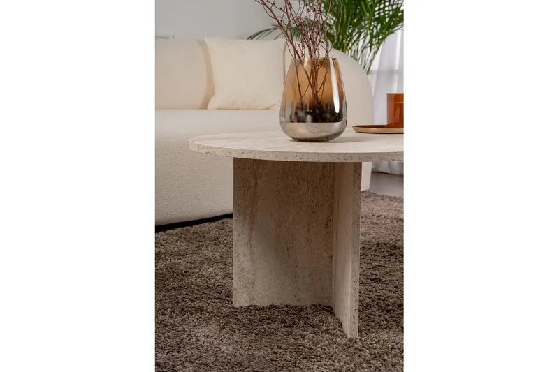 Soffbord Hasina Travertin - Travertin - Möbler - Bord & matgrupper - Soffbord