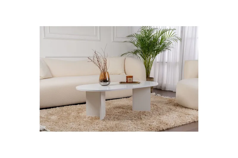 Soffbord Hasina Vit - Vit - Möbler - Bord & matgrupper - Soffbord