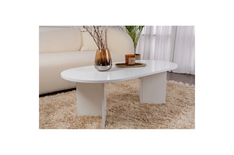 Soffbord Hasina Vit - Vit - Möbler - Bord & matgrupper - Soffbord