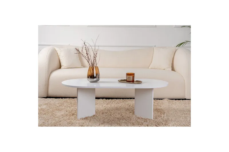 Soffbord Hasina Vit - Vit - Möbler - Bord & matgrupper - Soffbord