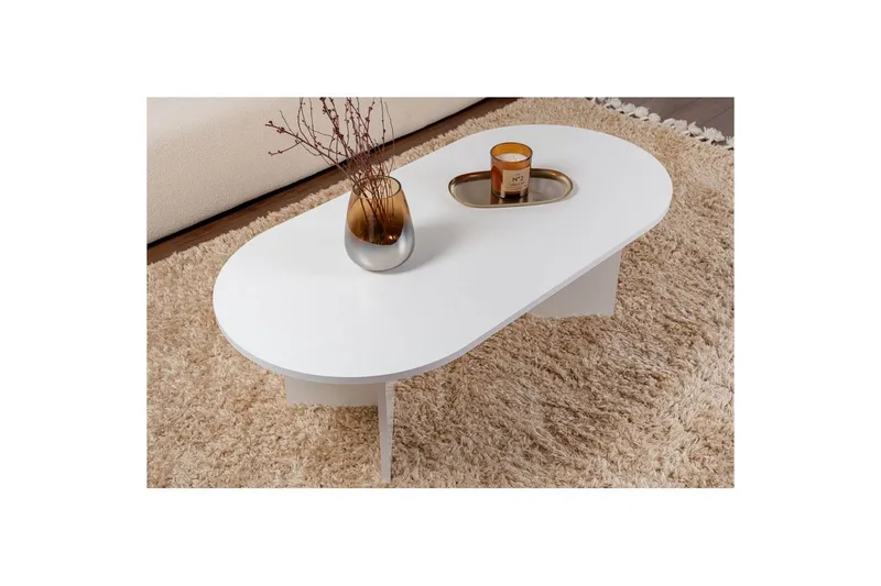 Soffbord Hasina Vit - Vit - Möbler - Bord & matgrupper - Soffbord