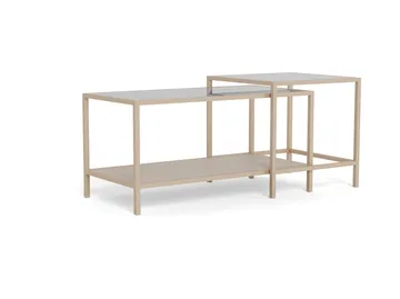 Hasslevik Soffbord 90 cm - Klar/Grå - Möbler - Bord & matgrupper - Soffbord