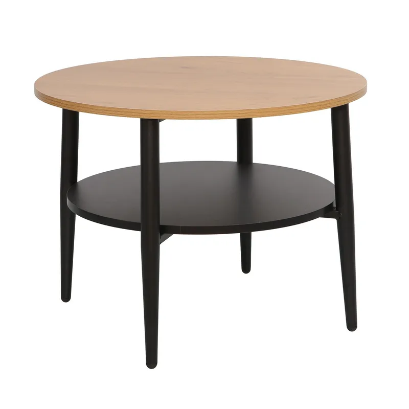 Soffbord Hector 60x60x45 cm, ask/svart