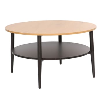 Soffbord Hector Ask/svart 80x80x45 cm - ask/svart - Möbler - Bord & matgrupper - Soffbord