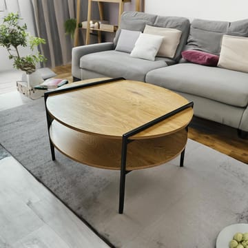 Soffbord Hedvig 80x80x45 cm - Ask / svart - Möbler - Bord & matgrupper - Soffbord
