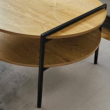 Soffbord Hedvig 80x80x45 cm - Ask / svart - Möbler - Bord & matgrupper - Soffbord