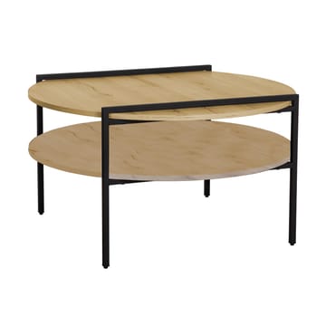 Soffbord Hedvig 80x80x45 cm - Ask / svart - Möbler - Bord & matgrupper - Soffbord