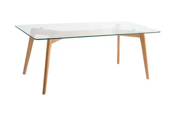 Helena Soffbord 120 cm - Glas/Trä/Natur - Möbler - Bord & matgrupper - Soffbord
