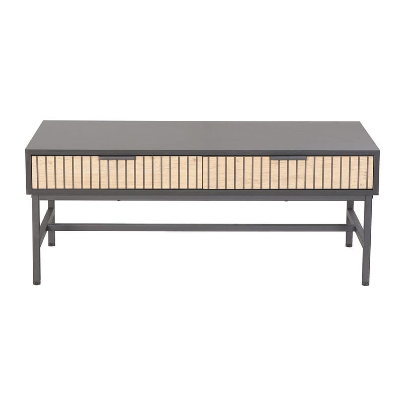 Soffbord Helve 100x48x40 cm melamin - svart / ljust trä - Möbler - Bord & matgrupper - Soffbord