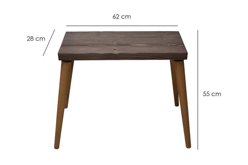 Hermanito Sidobord 62x52x62 cm - Brun - Möbler - Bord & matgrupper - Soffbord