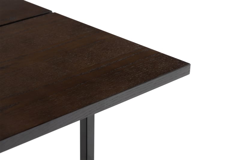 Holk Soffbord 95 cm - Mörkbrun/Mattsvart - Soffbord