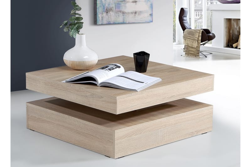 Holmeswood Soffbord 78 cm med Förvaring Hylla - Brun - Möbler - Bord & matgrupper - Soffbord