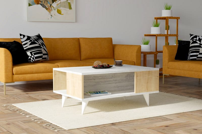 Homfred Soffbord 90x39,5x90 cm - Vit - Möbler - Bord & matgrupper - Soffbord