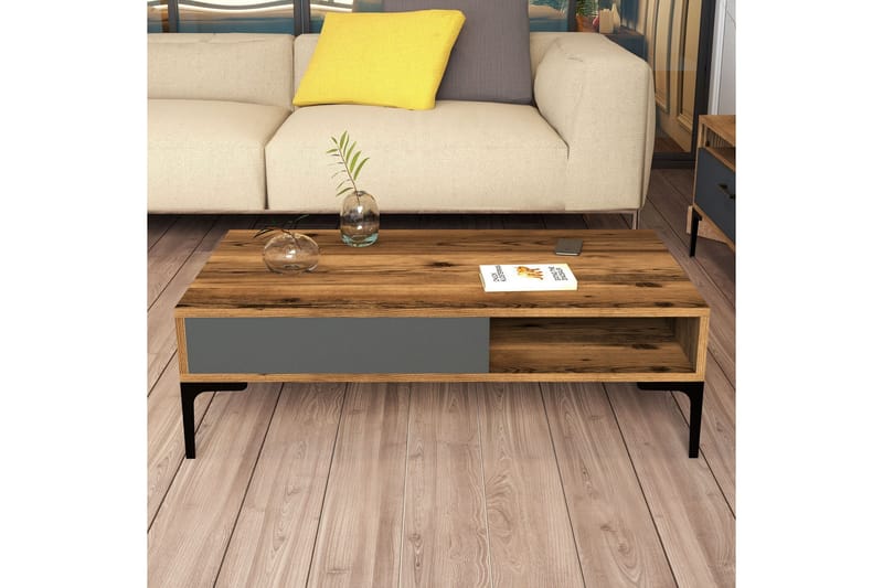 Hommaz Soffbord 105x32,6x105 cm - Brun - Möbler - Bord & matgrupper - Soffbord