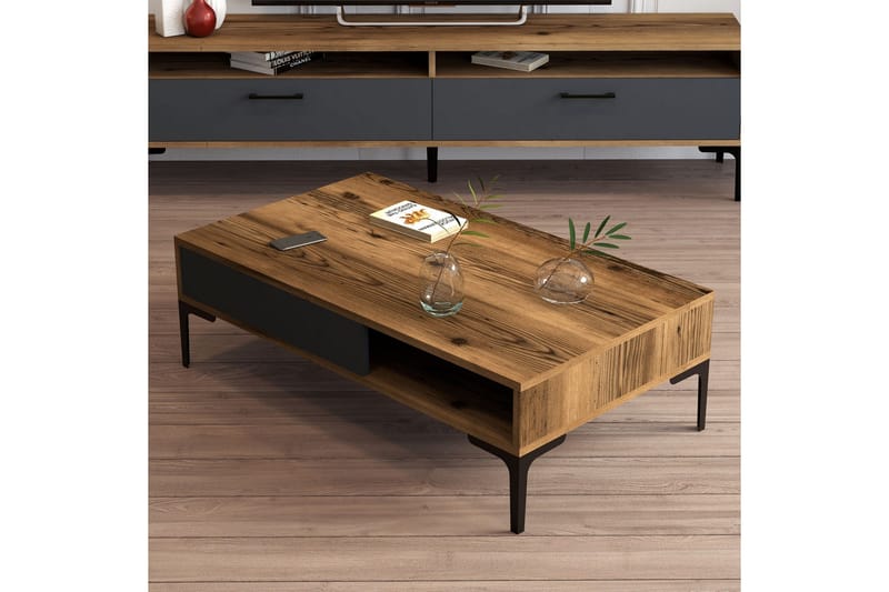 Hommaz Soffbord 105x32,6x105 cm - Brun - Möbler - Bord & matgrupper - Soffbord