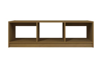 Soffbord honungbrun 110x50x34 cm massiv furu